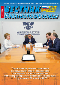 Журнал "Вестник Электропрофсоюза", №12, декабрь 2020