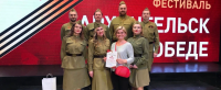 Вокальная группа Архангельских электрических сетей спела о Победе