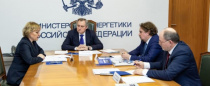 Министр энергетики Российской Федерации Н.Г. Шульгинов провел совещание с руководителями отраслевого Профсоюза и объединения работодателей электроэнергетики
